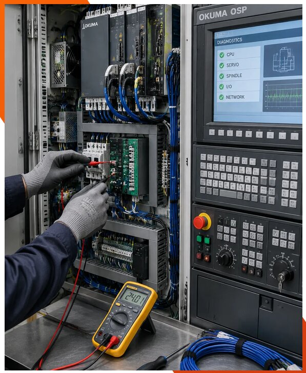 Ремонт систем ЧПУ Okuma OSP в Заволжье